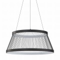 Lampa wisząca z drucianym kloszem BALU kolor czarny, LED 53W 2700-6000K - MD3328-2M-3BT Zuma Line