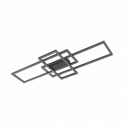 Lampa sufitowa z kryształami ERVI kolor Czarny, LED 57W 2700-6000K - MX7907-3B-3BT Zuma Line