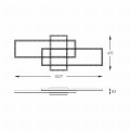 Lampa sufitowa z kryształami ERVI kolor Czarny, LED 57W 2700-6000K - MX7907-3B-3BT Zuma Line