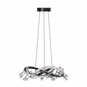 Lampa dekoracyjna wisząca kryształowa MAIA kolor Czarny, LED 25W 2700-6000K - MD3481-1S-3BCT Zuma Line