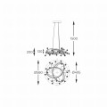 Lampa dekoracyjna wisząca kryształowa MAIA kolor Czarny, LED 25W 2700-6000K - MD3481-1S-3BCT Zuma Line