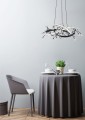 Lampa dekoracyjna wisząca kryształowa MAIA kolor Czarny, LED 25W 2700-6000K - MD3481-1S-3BCT Zuma Line