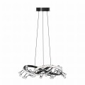 Lampa dekoracyjna wisząca kryształowa MAIA kolor Czarny, LED 25W 2700-6000K - MD3481-1S-3BCT Zuma Line