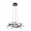 Lampa dekoracyjna wisząca kryształowa MAIA kolor Czarny, LED 25W 2700-6000K - MD3481-1S-3BCT Zuma Line