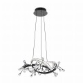 Lampa dekoracyjna wisząca kryształowa MAIA kolor Czarny, LED 25W 2700-6000K - MD3481-1S-3BCT Zuma Line