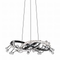 Lampa dekoracyjna wisząca kryształowa MAIA kolor Czarny, LED 25W 2700-6000K - MD3481-1S-3BCT Zuma Line