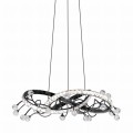 Lampa dekoracyjna wisząca kryształowa MAIA kolor Czarny, LED 25W 2700-6000K - MD3481-1S-3BCT Zuma Line