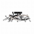 Lampa przysufitowa MAIA kolor Czarny z kryształkami, LED 25W 2700-6000K - MX3481-1S-3BCT Zuma Line