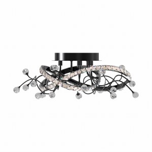 Lampa przysufitowa MAIA kolor Czarny z kryształkami, LED 25W 2700-6000K - MX3481-1S-3BCT Zuma Line