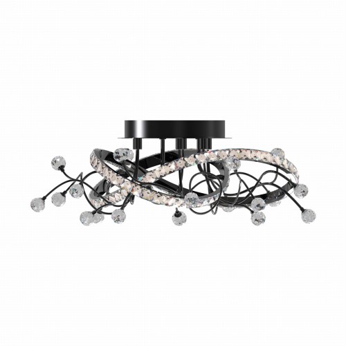 Lampa przysufitowa MAIA kolor Czarny z kryształkami, LED 25W 2700-6000K - MX3481-1S-3BCT Zuma Line
