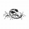 Lampa przysufitowa MAIA kolor Czarny z kryształkami, LED 25W 2700-6000K - MX3481-1S-3BCT Zuma Line