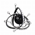 Kinkiet kryształowy w stylu glamour MAIA czarny , LED 16W 2700-6000K - MB3481-1-3BCT Zuma Line