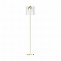 Lampa podłogowa złota 145 cm NIRA, szklany klosz, 3*E14 do stylowego salonu - ML3523-3-EGN Zuma Line