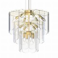 Lampa wisząca w stylu glamour NIRA złota, do salonu nad stół - MD3523-14L-EGN Zuma Line