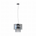 Lampa wisząca z rodziny NIRA kolor czarny, do salonu w stylu glamour - MD3523-8M-EBCN Zuma Line