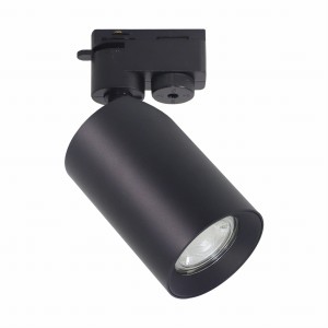 Reflektorek do szyny 1 obwodowy TORE kolor Czarny, na gwint GU10 - TLS003-BK Zuma Line