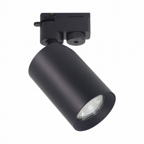 Reflektorek do szyny 1 obwodowy TORE kolor Czarny, na gwint GU10 - TLS003-BK Zuma Line