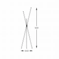 Lampa podłogowa czarny trójnóg LAUTARO kolor Czarny mat, zintegrowany LED 24W barwa ciepła - 1005 Zuma Line
