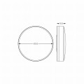 Lampa sufitowa NOLAN z przezroczystym kloszem Ø35,5cm, LED 17W 2700K - 1004 Zuma Line