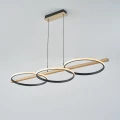 Lampa wisząca z ledowymi okręgami do jadalni ALMERIA kolor Czarny, LED 35W 3000K - MD3913-3-3BWLT Zuma Line