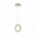 Dekoracyjny zwis Led z kryształkami GIRONA kolor złoty, moc 10W 3000K - MD3713-1-3GT Zuma Line