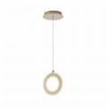Dekoracyjny zwis Led z kryształkami GIRONA kolor złoty, moc 10W 3000K - MD3713-1-3GT Zuma Line