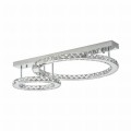 Lampa sufitowa z dwoma kryształowymi okręgami z serii GIRONA, LED 36W 3000K - MX3713-2-3CT Zuma Line