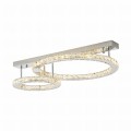 Lampa sufitowa z dwoma kryształowymi okręgami z serii GIRONA, LED 36W 3000K - MX3713-2-3CT Zuma Line