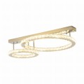Lampa sufitowa z dwoma kryształowymi okręgami z serii GIRONA, LED 36W 3000K - MX3713-2-3CT Zuma Line
