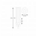 Lampa wisząca ARCTURUS białe szklane kule, złote zwisy 7*G9 - P0574-07F-F7AA Zuma Line