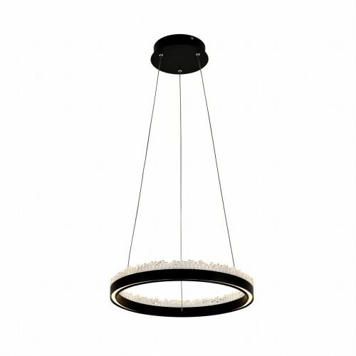 Lampa wisząca ring LED Ø40cm REGI czarny, 30W 3000-5000K  - PD2304400R-MB Zuma Line