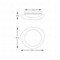 Lampa sufitowa do kuchni AURA kolor biały, LED 36Wregulacja barwy światła - FM2201001-570 Zuma Line