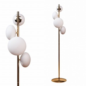 Lampa podłogowa OMI kolor Złoty szklane klosze, źródło 4* G9 – 1177 Zuma Line