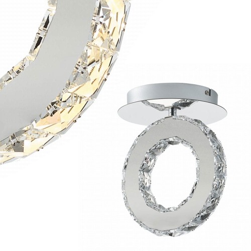 Kryształowa lampa sufitowa GIRONA w stylu glamour, LED 10W barwa ciepła- MX3713-1-3CT Zuma Line