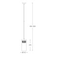 Lampa wisząca GEM P0389-01D-F4AC Zuma Line