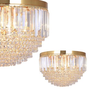 Lampa sufitowa Charlotte złoty/przezroczysty FC19003/7 Zuma Line