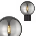 Lampa nocna ARCTURUS kolor czarny, szklany klosz w stylu loft - T0454-01A-P7FZ Zuma Line