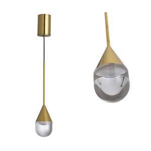 Lampa Wisząca Nata 1xLED złota PL0104-GD Yaskr