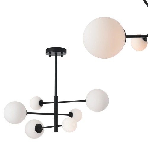 Lampa Sufitowa Bolti 6xG9 czarna PLC0103-BK Yaskr