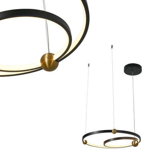 Lampa Wisząca Kido S LED czarny PL0138 Yaskr