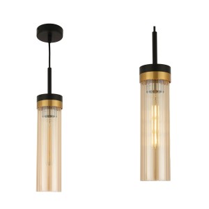 Lampa Wisząca Malika 1xE27 czarny PL0140-1 Yaskr