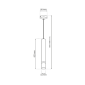 Lampa wisząca JOKER ALL BLACK 1xGU10 MLP96794 Milagro