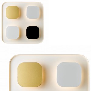 Lampa sufitowa plafon Constellation biały mat / czarny mat / złoty mat A0563-04H-S8TH Zuma Line