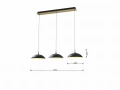 7001-304 Lampa wisząca trójka Rosskoff Aviano Lighting