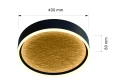 9002-104M Plafon Bordeaux złoty 40cm Aviano Lighting