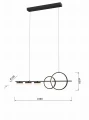 7030-502 Lampa wisząca piątka Messina Aviano Lighting