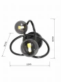 4014-205 Kinkiet Nancy czarny chrom Aviano Lighting
