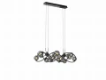 7014-1405 Lampa wisząca podwójna Nancy czarny chrom Aviano Lighting