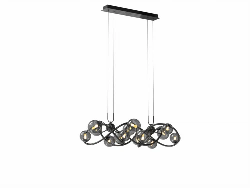 7014-1405 Lampa wisząca podwójna Nancy czarny chrom Aviano Lighting