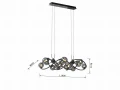7014-1405 Lampa wisząca podwójna Nancy czarny chrom Aviano Lighting